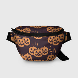 Поясная сумка Фонарь джек в грандж стиле halloween тыква cartoon, цвет: 3D-принт