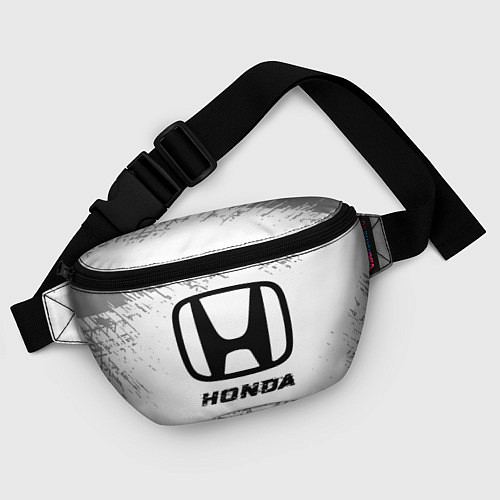 Поясная сумка Honda speed на светлом фоне со следами шин / 3D-принт – фото 4