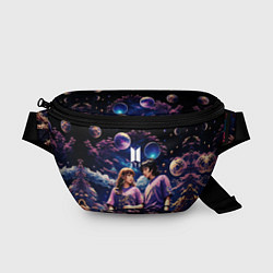 Поясная сумка BTS на фоне космоса, цвет: 3D-принт