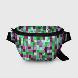 Поясная сумка Ретро Квадраты, цвет: 3D-принт