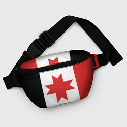 Поясная сумка Флаг Удмуртии, цвет: 3D-принт — фото 2
