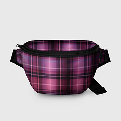 Поясная сумка Фиолетовая шотландская клетка