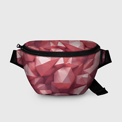 Поясная сумка Розовые полигоны, цвет: 3D-принт