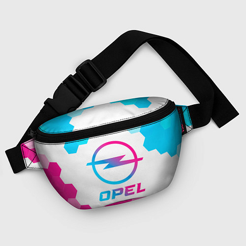 Поясная сумка Opel neon gradient style / 3D-принт – фото 4