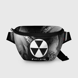Поясная сумка Fallout glitch на темном фоне, цвет: 3D-принт