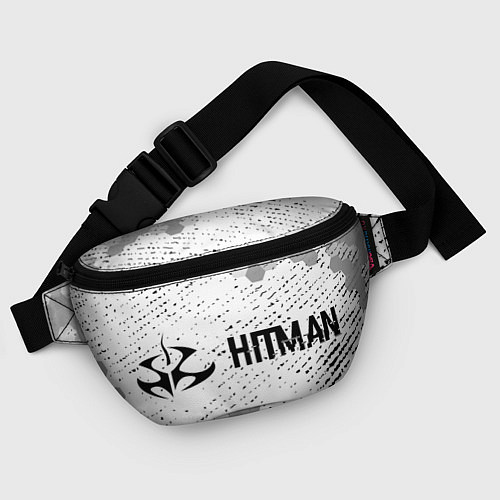 Поясная сумка Hitman glitch на светлом фоне по-горизонтали / 3D-принт – фото 4