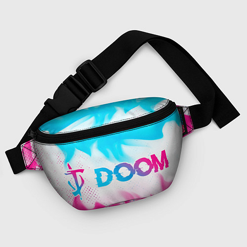 Поясная сумка Doom neon gradient style по-горизонтали / 3D-принт – фото 4