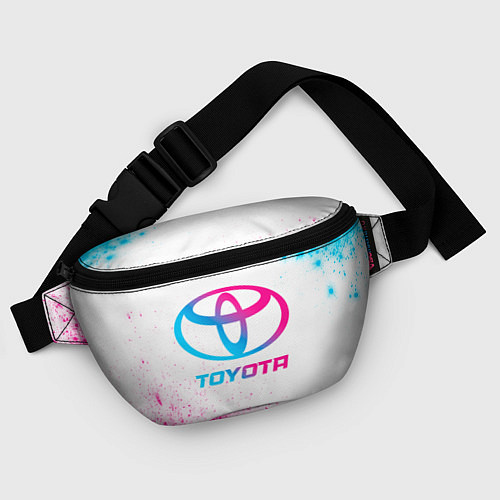 Поясная сумка Toyota neon gradient style / 3D-принт – фото 4