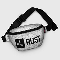 Поясная сумка Rust glitch на светлом фоне по-горизонтали, цвет: 3D-принт — фото 2