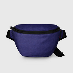 Поясная сумка Фиолетовая текстура волнистый мех, цвет: 3D-принт
