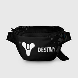 Поясная сумка Destiny glitch на темном фоне по-горизонтали, цвет: 3D-принт