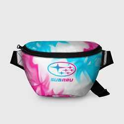 Поясная сумка Subaru neon gradient style, цвет: 3D-принт