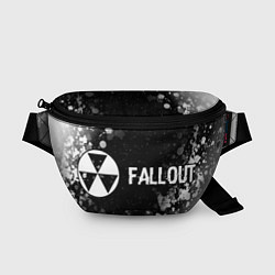 Поясная сумка Fallout glitch на темном фоне по-горизонтали, цвет: 3D-принт