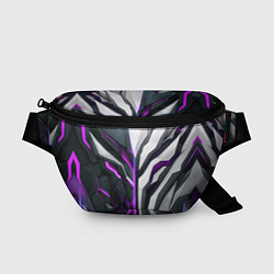 Поясная сумка Броня адская и райская фиолетовая, цвет: 3D-принт