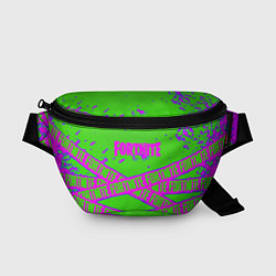 Поясная сумка Fortnite неоновые краски, цвет: 3D-принт