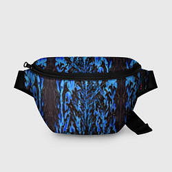 Поясная сумка Демонический доспех синий, цвет: 3D-принт