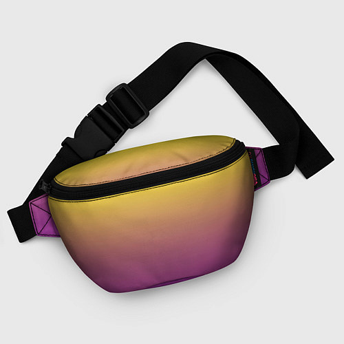 Поясная сумка Желто-фиолетовый градиент / 3D-принт – фото 4
