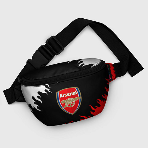 Поясная сумка Arsenal fc flame / 3D-принт – фото 4