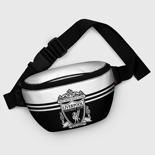 Поясная сумка Ливерпуль - черно-белый / 3D-принт – фото 4