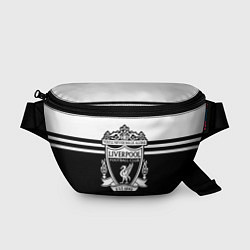 Поясная сумка Ливерпуль - черно-белый, цвет: 3D-принт