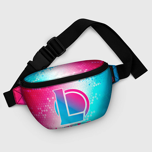 Поясная сумка League of Legends neon gradient style / 3D-принт – фото 4