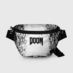 Поясная сумка Doom black splash, цвет: 3D-принт