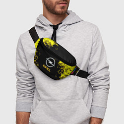 Поясная сумка Opel желтые краски, цвет: 3D-принт — фото 2