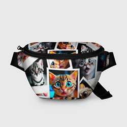 Поясная сумка Котики фото, цвет: 3D-принт