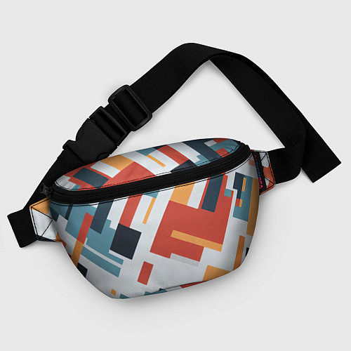 Поясная сумка Геометрический узор - нейросеть / 3D-принт – фото 4