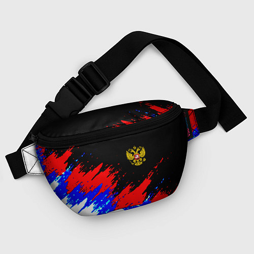 Поясная сумка Россия триколор герб краски / 3D-принт – фото 4