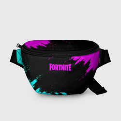 Поясная сумка Fortnite краски неоновые стиль, цвет: 3D-принт