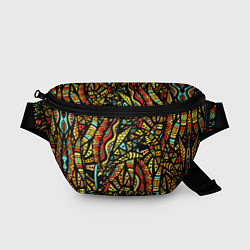 Поясная сумка Африканская живопись, цвет: 3D-принт