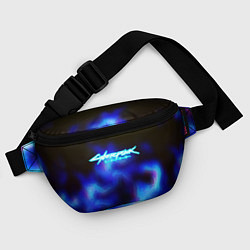 Поясная сумка Cyberpunk 2077 fire, цвет: 3D-принт — фото 2