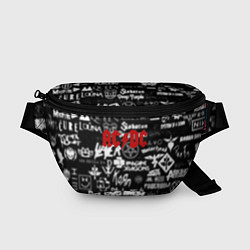 Поясная сумка AC DC all logo band