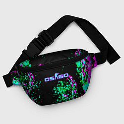 Поясная сумка Counter strike neon skin, цвет: 3D-принт — фото 2