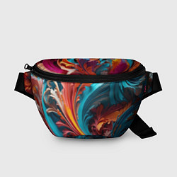 Поясная сумка Красивый яркий узорчик, цвет: 3D-принт