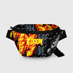 Поясная сумка Doom огненное лого, цвет: 3D-принт