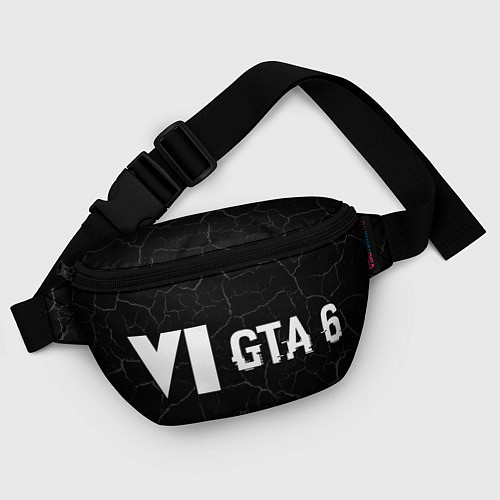 Поясная сумка GTA 6 glitch на темном фоне по-горизонтали / 3D-принт – фото 4