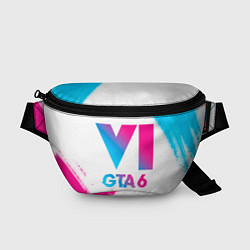 Поясная сумка GTA 6 neon gradient style, цвет: 3D-принт