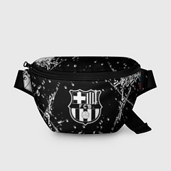 Поясная сумка Barcelona белые краски спорт, цвет: 3D-принт