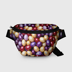 Поясная сумка Красные и фиолетовые пасхальные яйца
