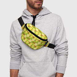 Поясная сумка Фрукты - ананас и киви, цвет: 3D-принт — фото 2