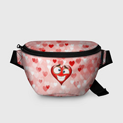 Поясная сумка Влюбленный взляд сердца, цвет: 3D-принт