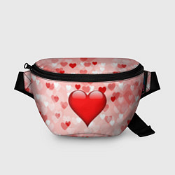 Поясная сумка Огромное сердце, цвет: 3D-принт