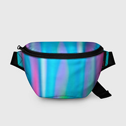 Поясная сумка Неоновые голографические линии, цвет: 3D-принт