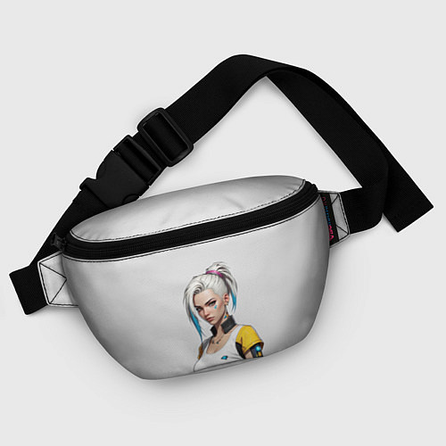 Поясная сумка Девушка в белом топе Cyberpunk 2077 / 3D-принт – фото 4