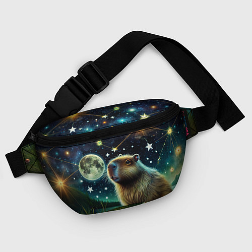 Поясная сумка Капибара прогулки в полнолуние / 3D-принт – фото 4