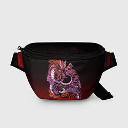 Поясная сумка Дракон и тигр в год дракона, цвет: 3D-принт