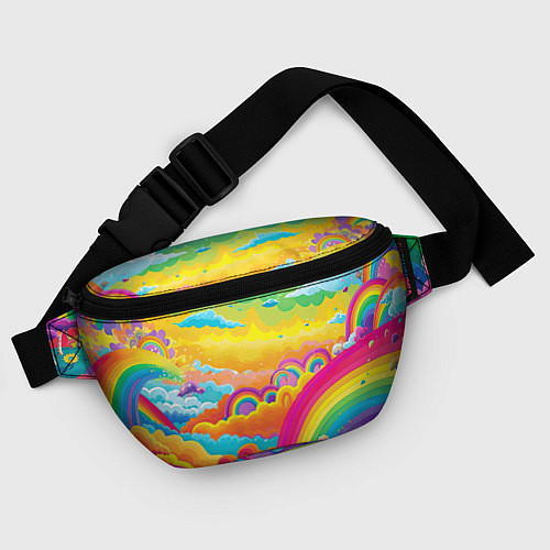 Поясная сумка Мир радуги и ярких красок / 3D-принт – фото 4