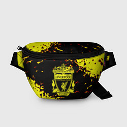 Поясная сумка Liverpool жёлтые краски текстура, цвет: 3D-принт